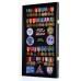 Large Military Medals Flag Pins Ribbons Patches Display Case Cabinet Shadow Box   371967600823